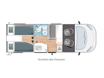 Camping-car profilé Chausson S-Teilintegrierte S697GA First Line (Ford)